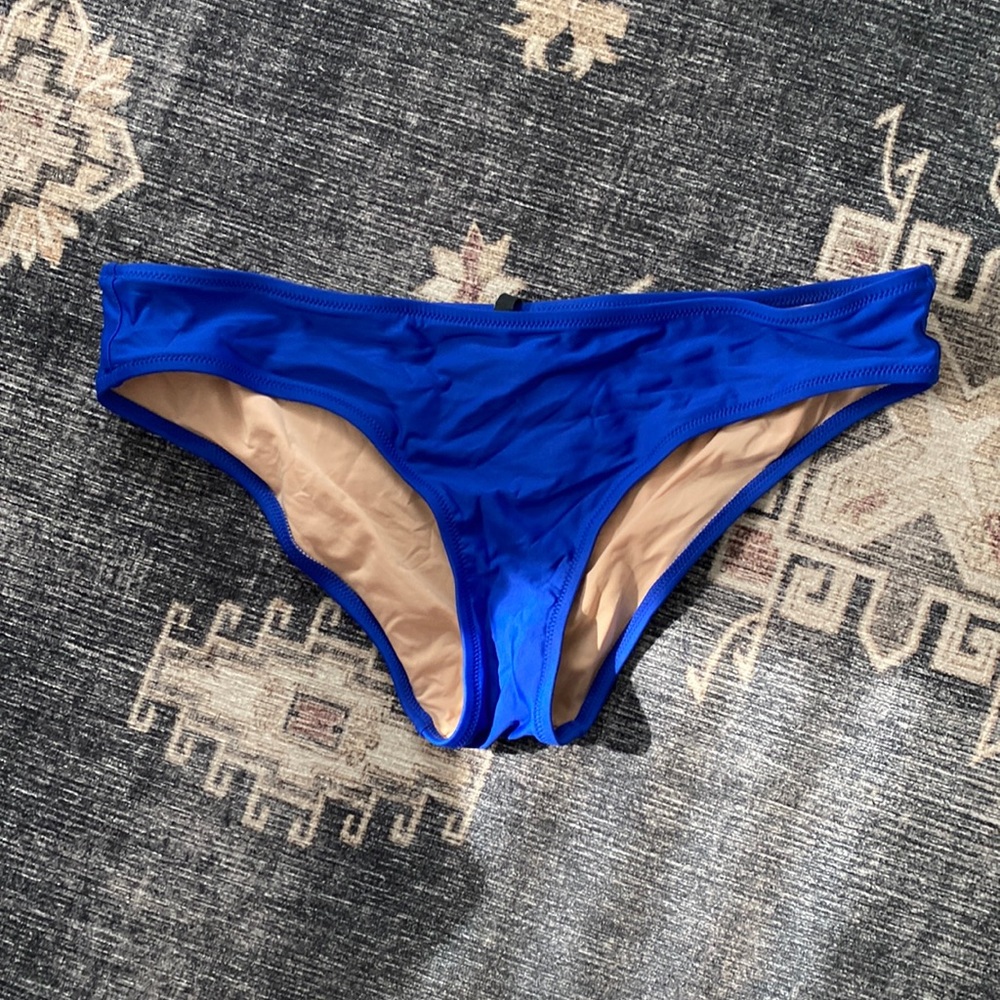 NWT J.Crew Women’s size M cobalt blue bikini bottoms.